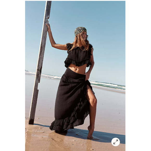 Free People Dresses & Skirts - Free People Augusta Set Skirt XS Black NWT